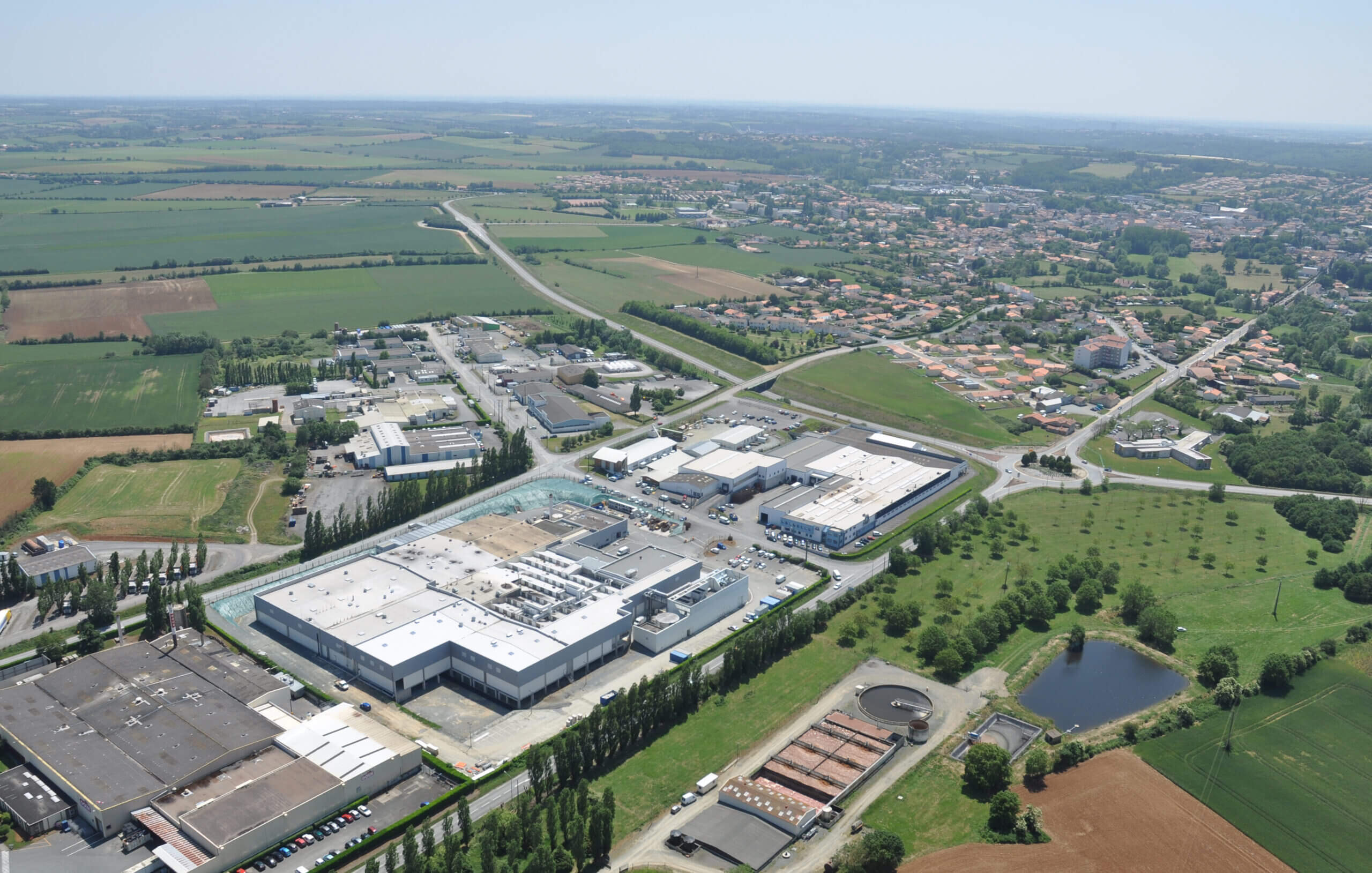 vue aérienne site de production Fleury Michon