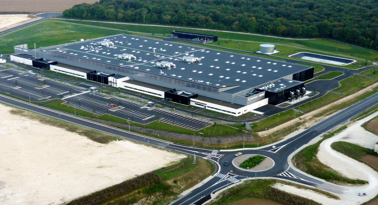 Vue aérienne site de Safran Commercy
